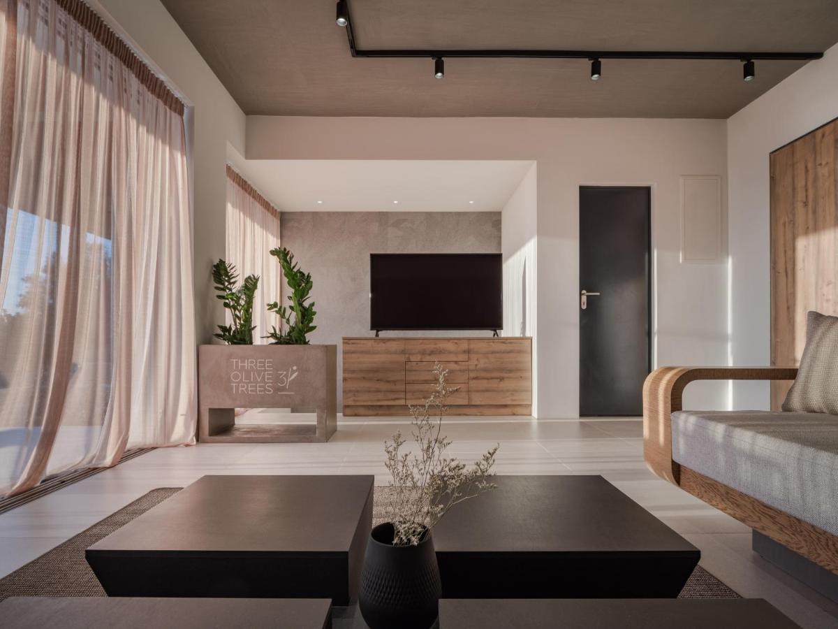 3 Olive Trees Aparthotel Anáviszosz Kültér fotó